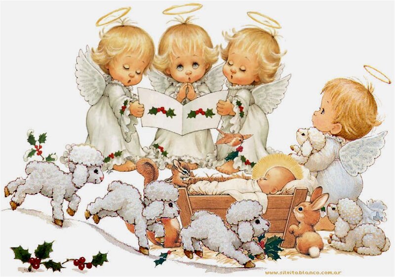 Angels Singing at Manger