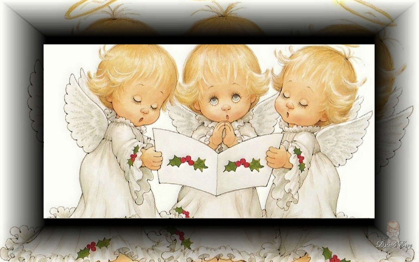 angels singing carols