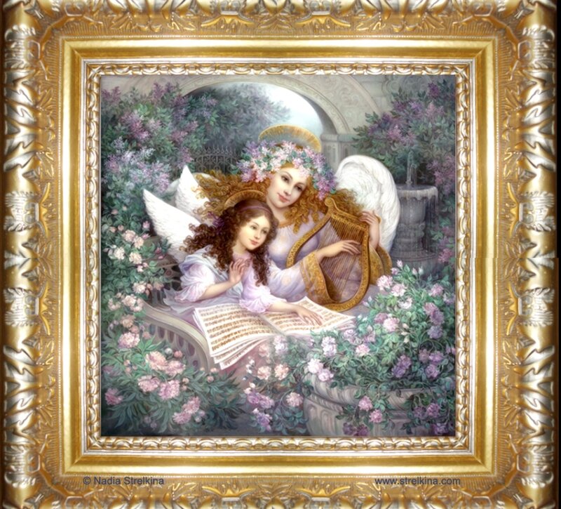 Angels with Harp and Music