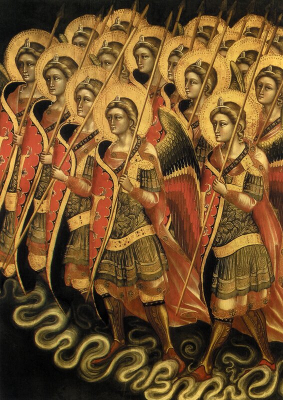 Angels with spears