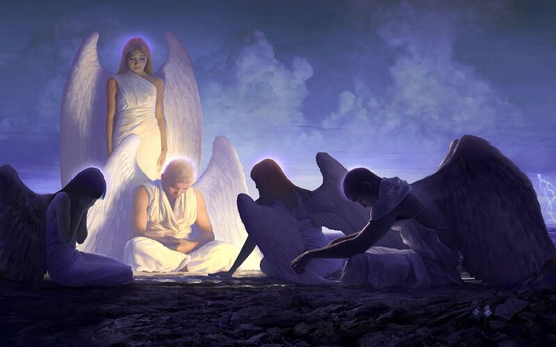 Angels with Wings — Purple