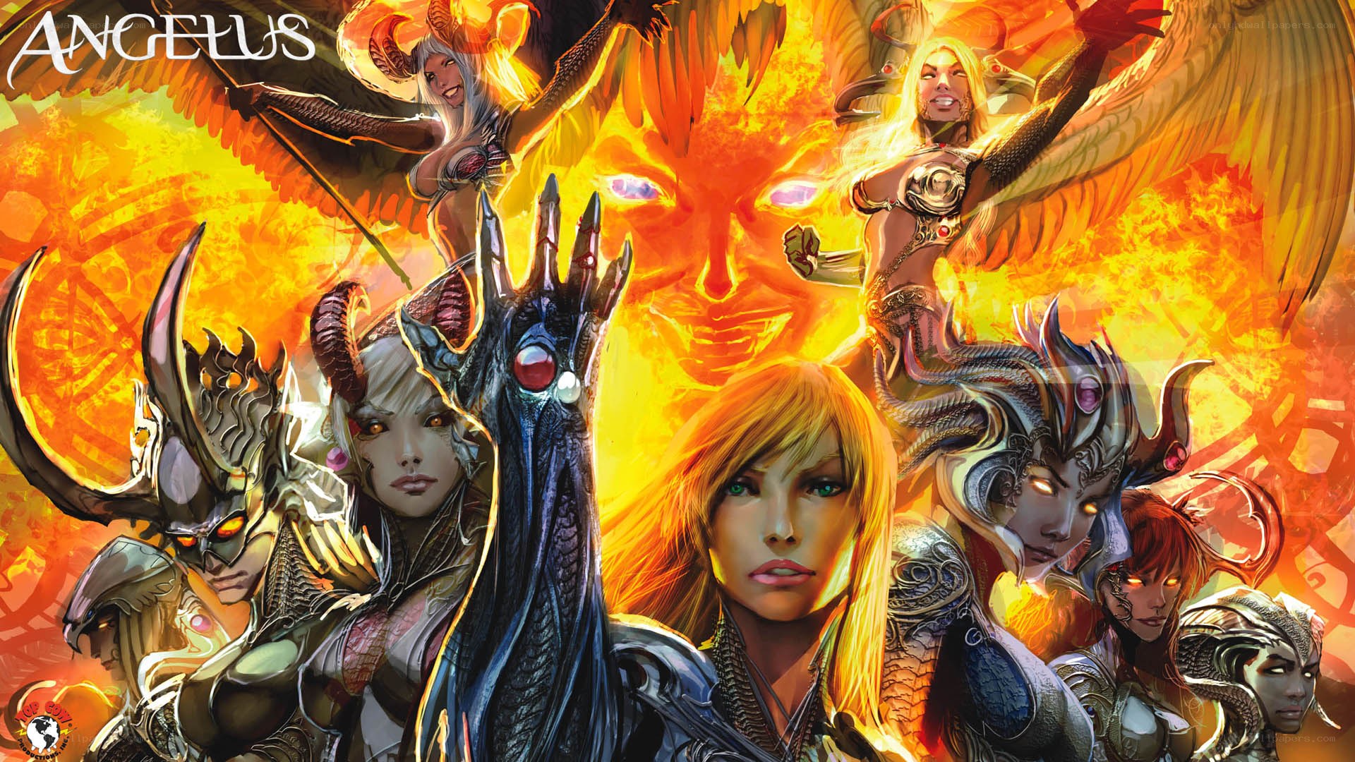 Angelus game art collage