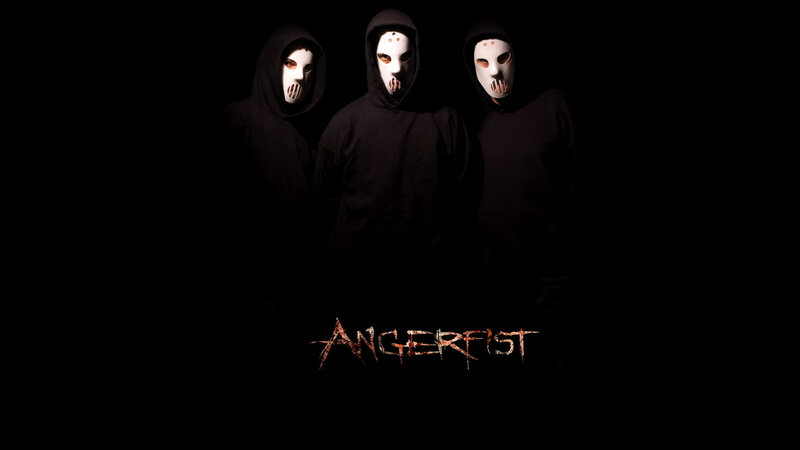 Angerfist band members in masks