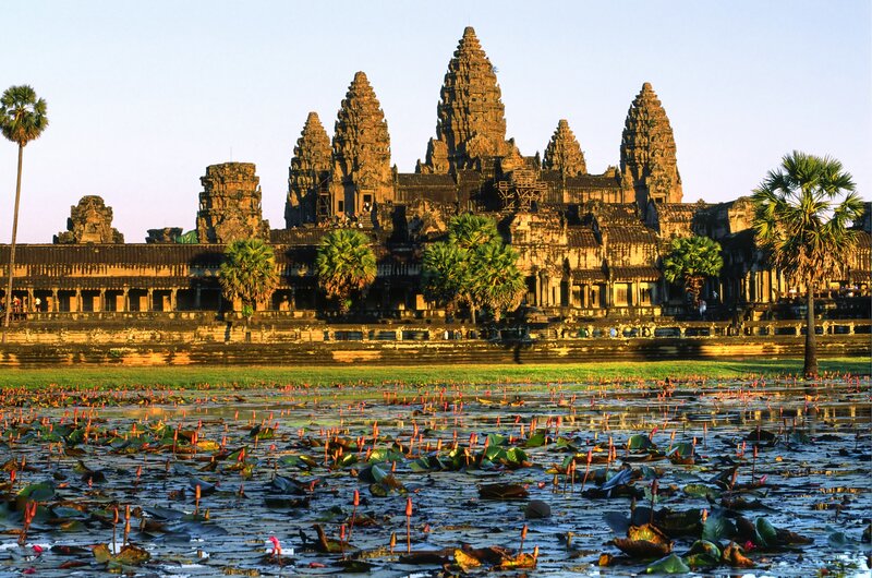 Angkor Wat temple at sunrise
