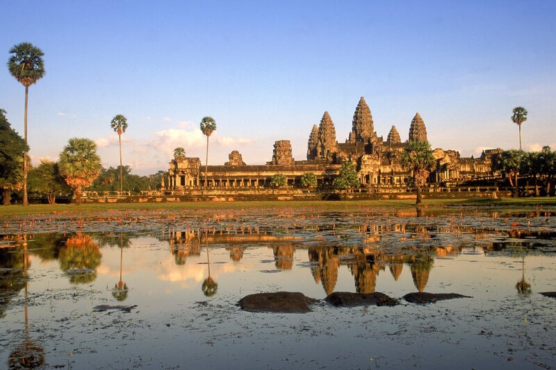 Angkor Wat temple at sunrise