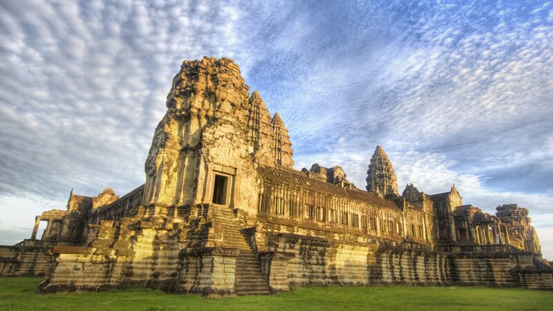 Angkor Wat Temple — Blue, Dramatic, Sunrise