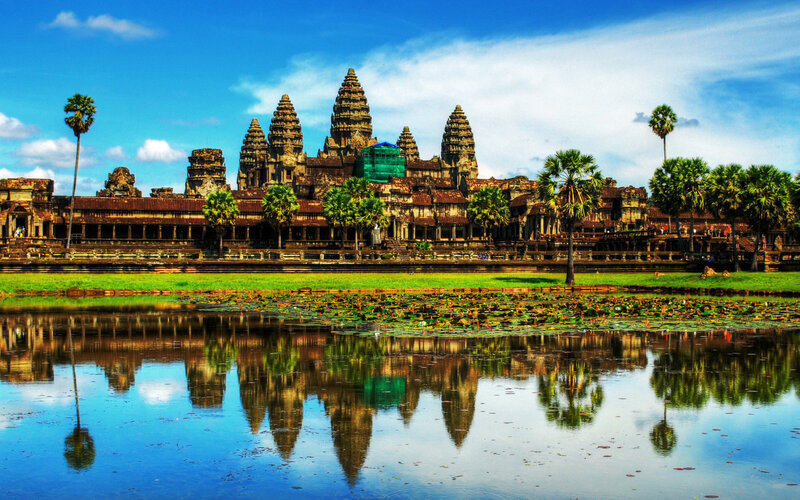 Angkor Wat Temple — Blue, Serene, Afternoon