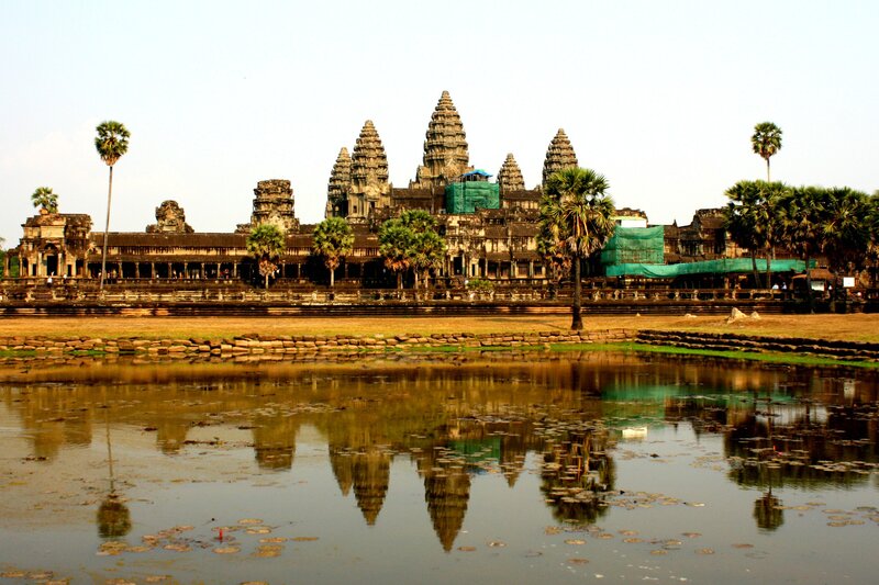 Angkor Wat Temple — Brown, Serene, Morning