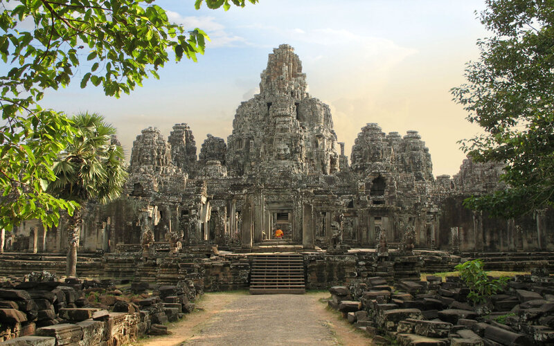 Angkor Wat Temple Complex — Gray