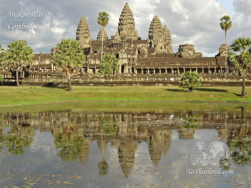 Angkor Wat temple reflection