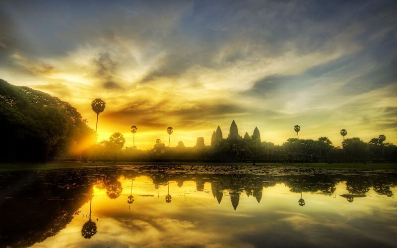 Angkor Wat Temple — Yellow, Serene