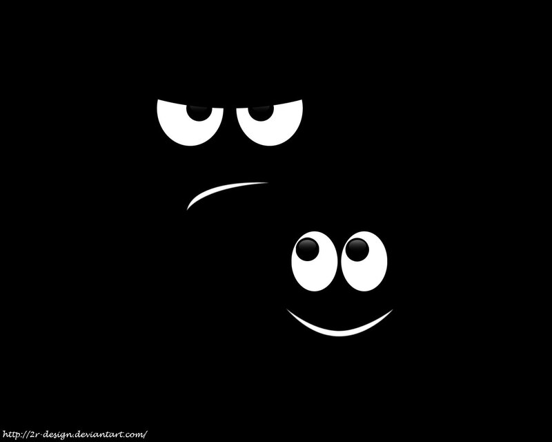 angry and happy faces
