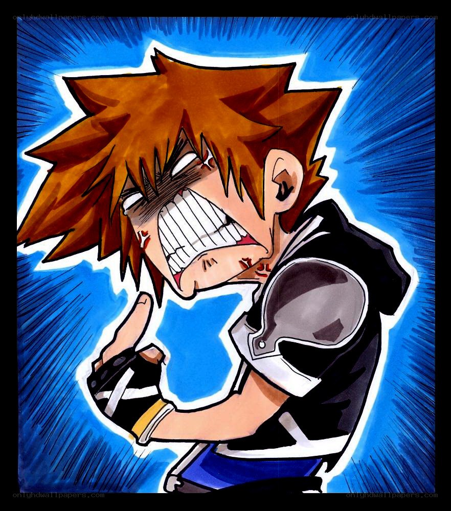 angry anime character