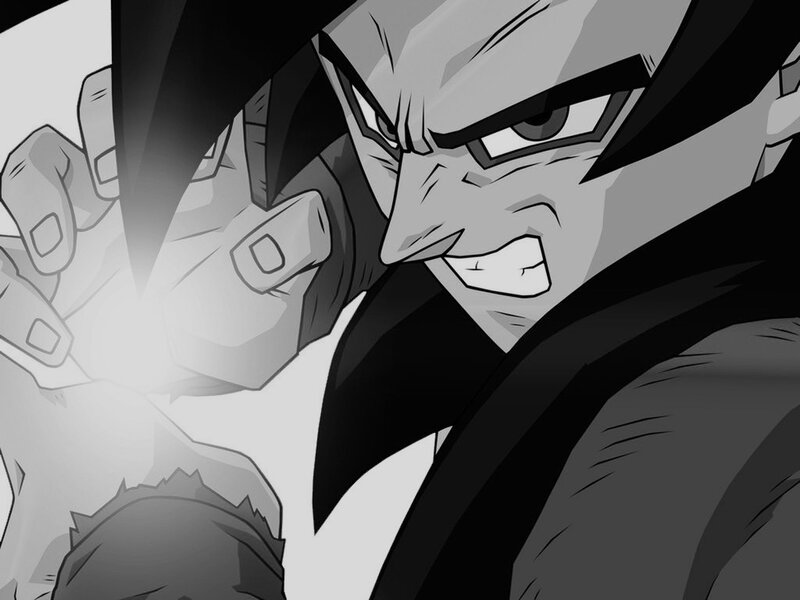 Angry Anime Character — Black