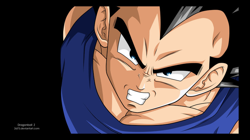 Angry Anime Character — Blue, Intense, Manga, Blue Shirt
