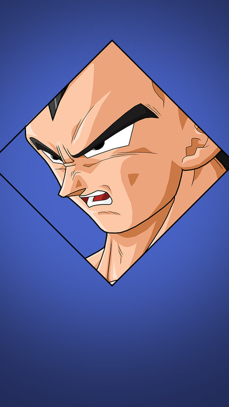 Angry Anime Character — Blue, Intense, Manga