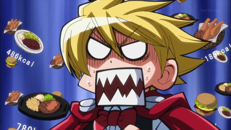 Angry Anime Character — Blue