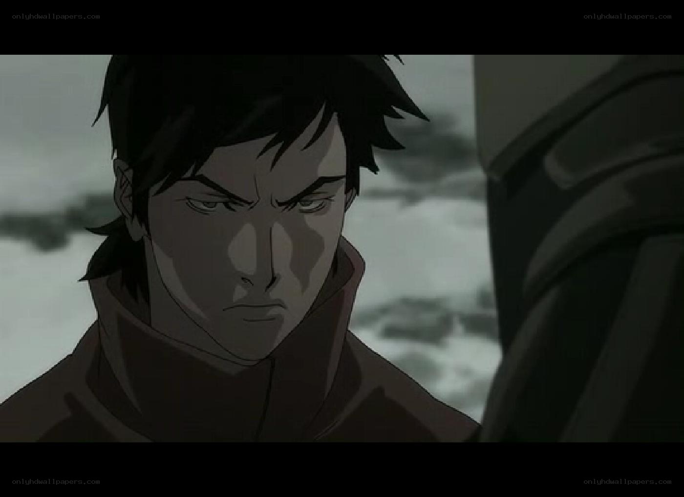 angry anime character close-up