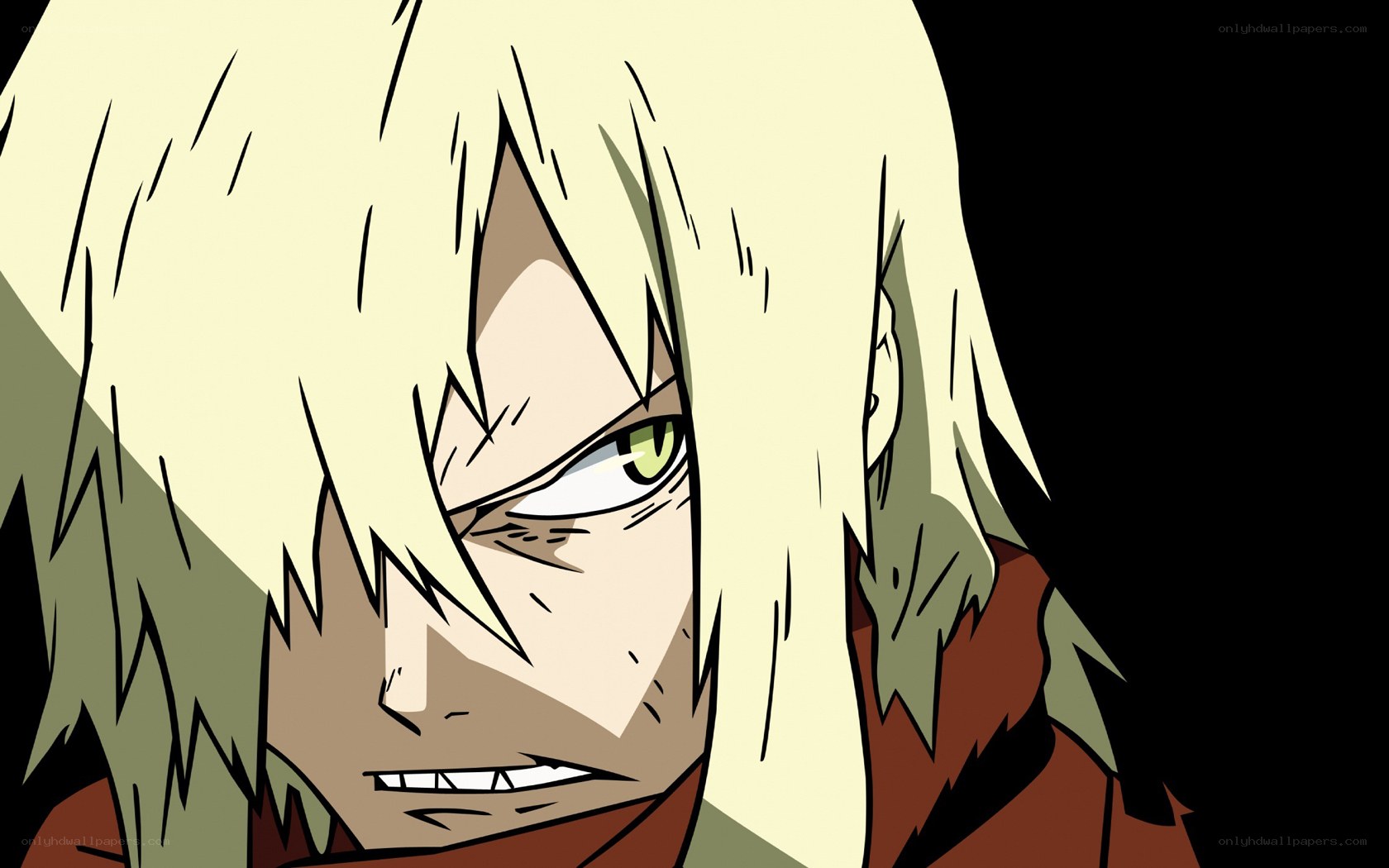angry anime character close-up