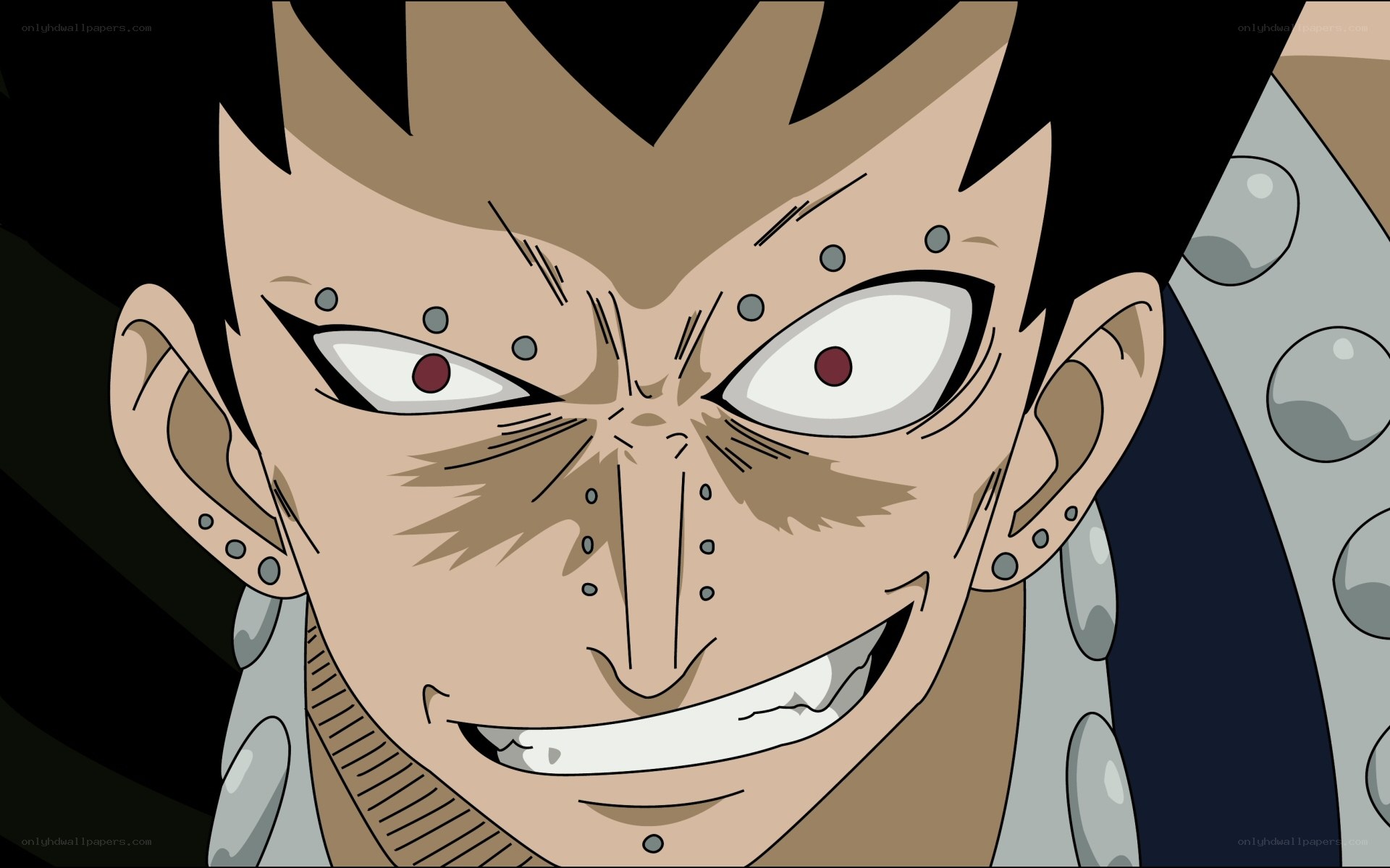 angry anime character close-up