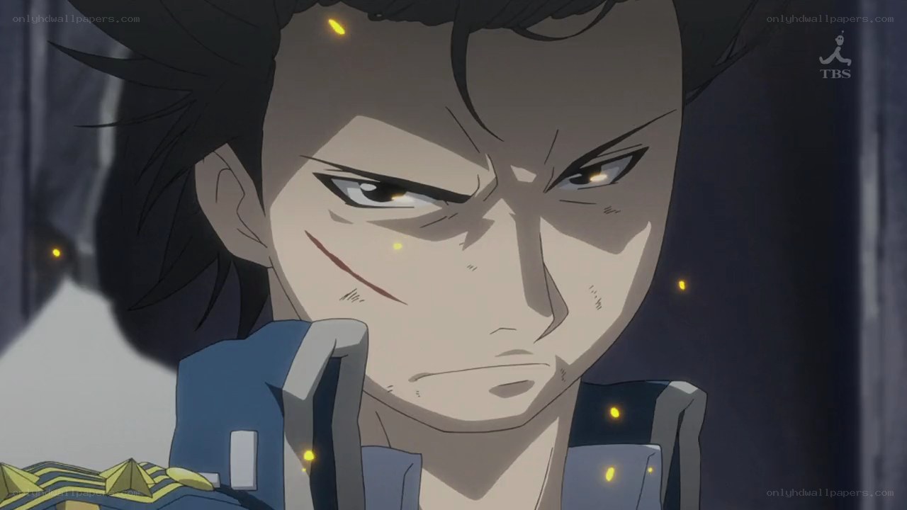 angry anime character close-up