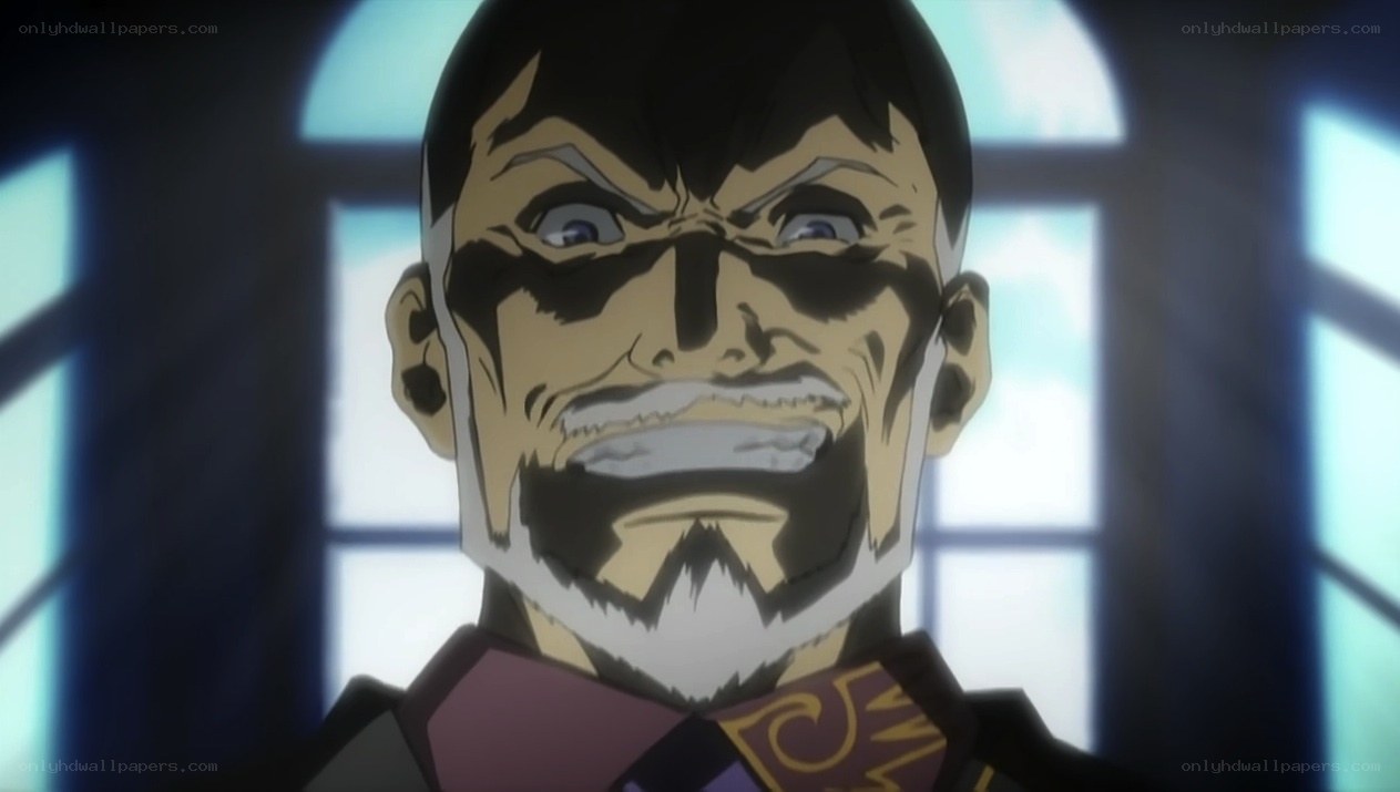angry anime character close-up