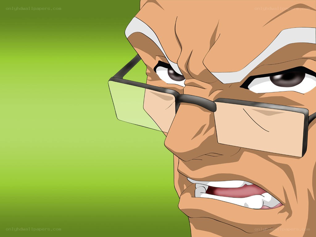angry anime character close-up