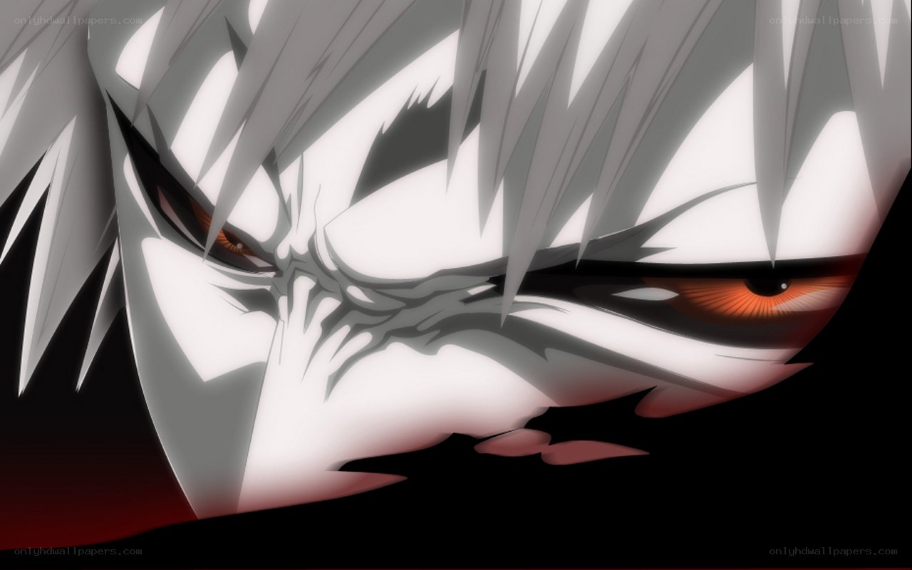 angry anime character close-up