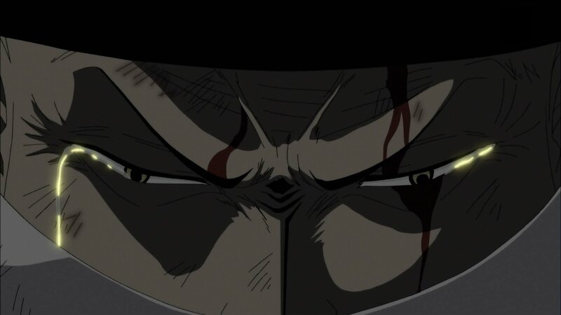 angry anime character close-up
