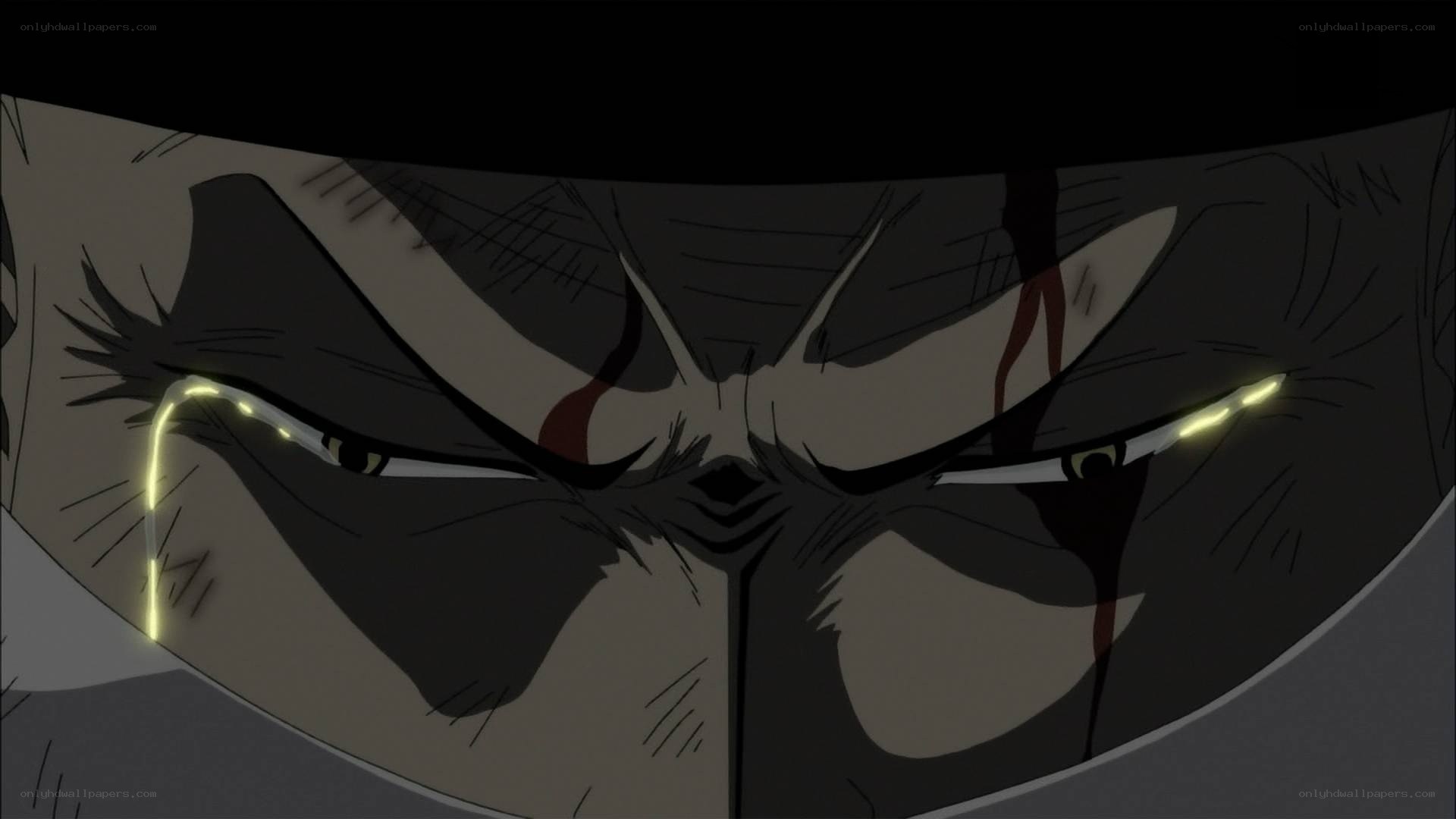 angry anime character close-up