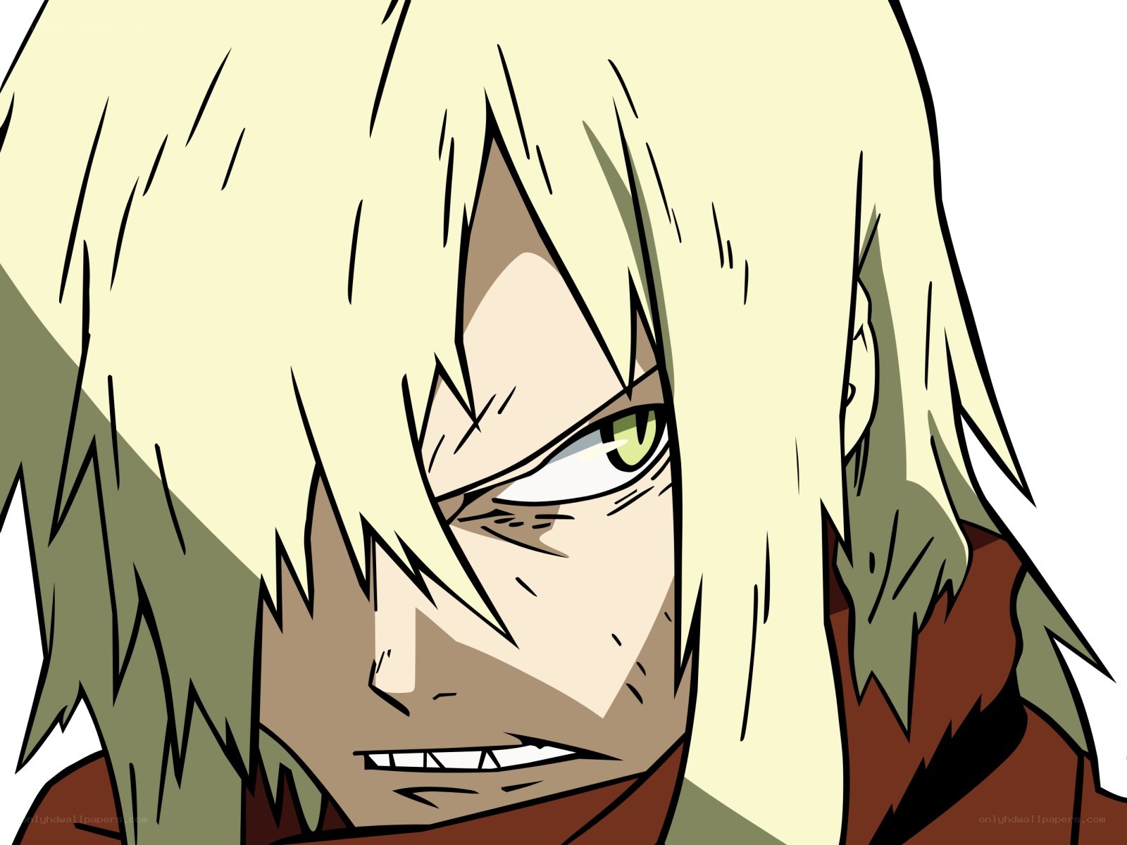 angry anime character close-up