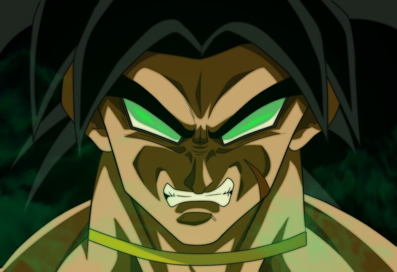 Angry Anime Character — Green