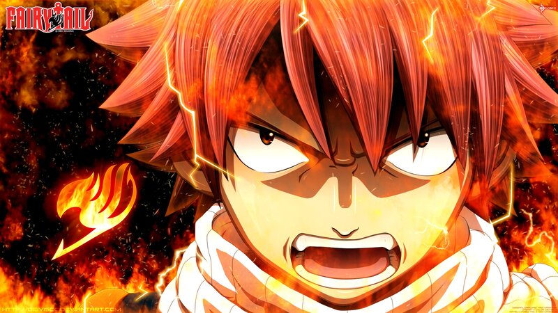 Angry Anime Character — Orange, Dramatic, Fire