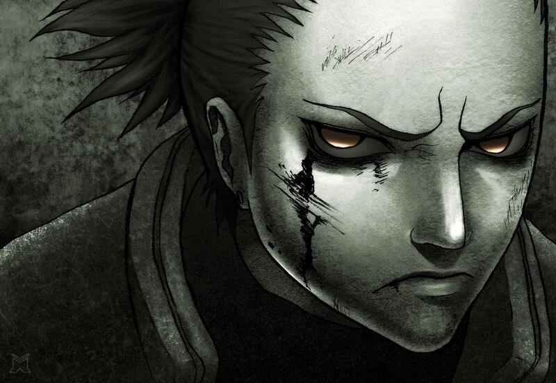 angry anime character portrait