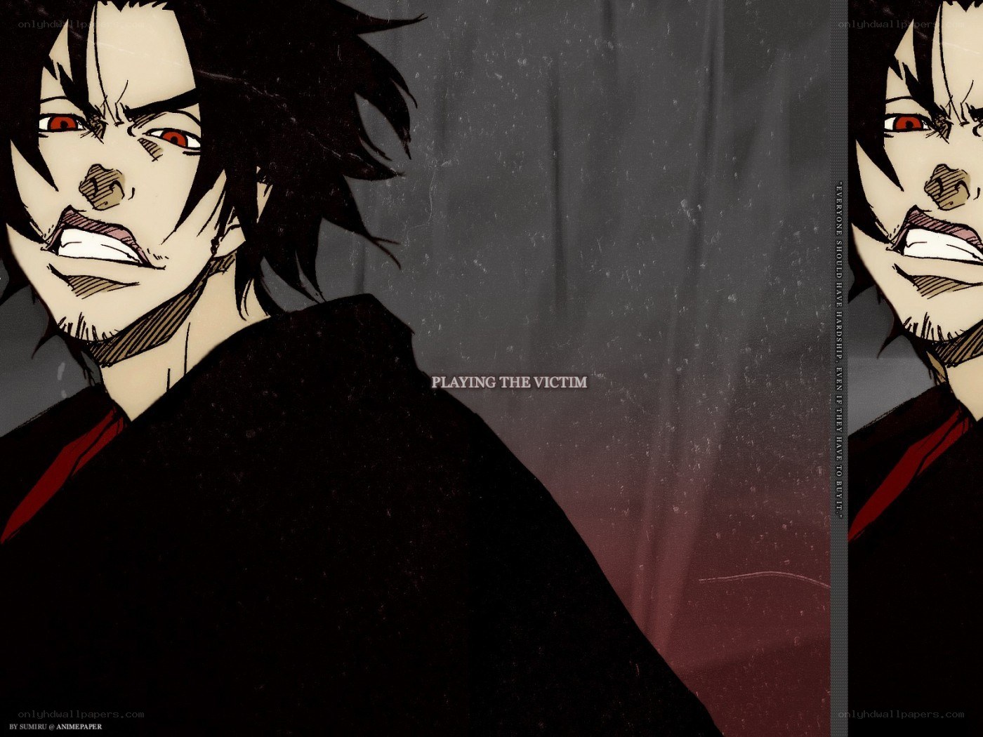 angry anime character portrait