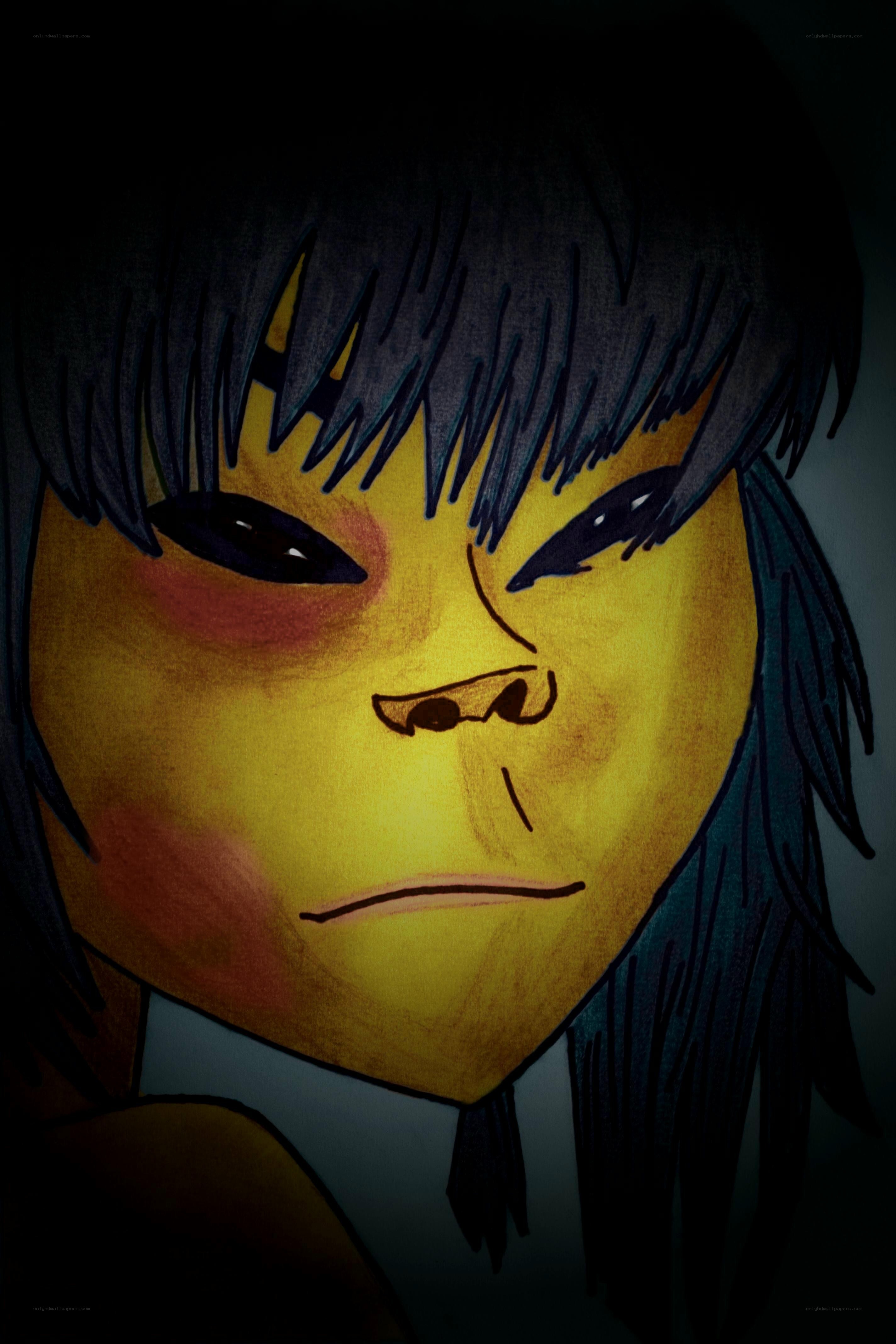 angry anime character portrait