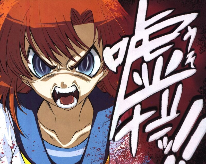 Angry Anime Character — Red, Aggressive