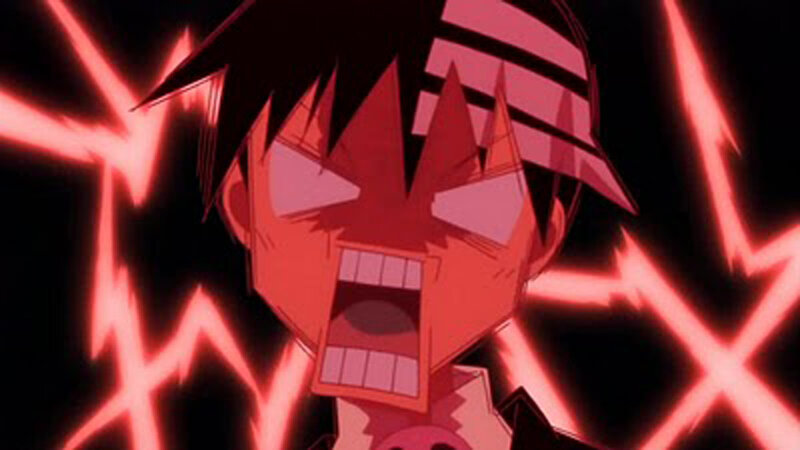 Angry Anime Character — Red