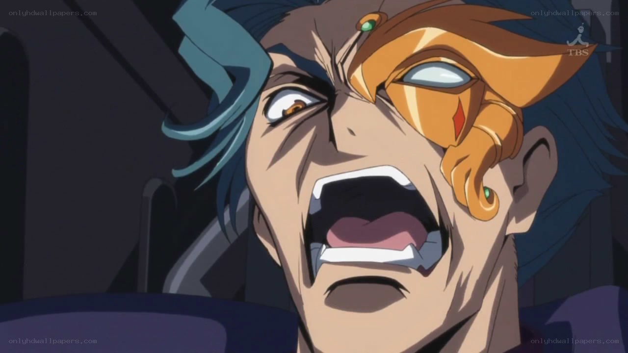 angry anime character screaming