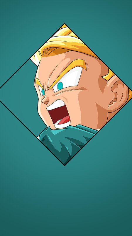 Angry Anime Character — Teal