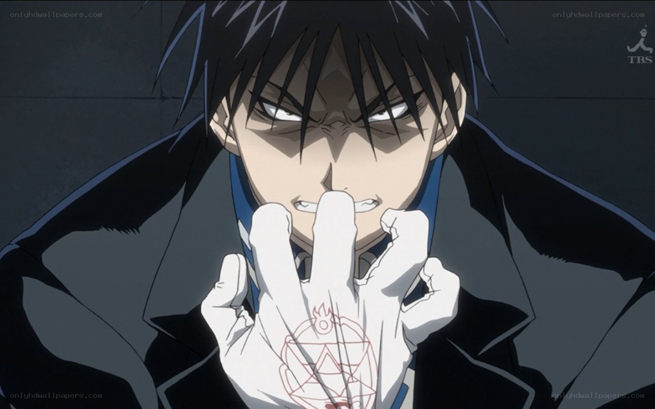 angry anime character with hand gesture