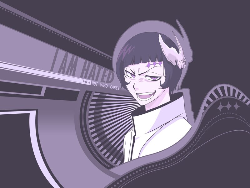 angry anime character with skull