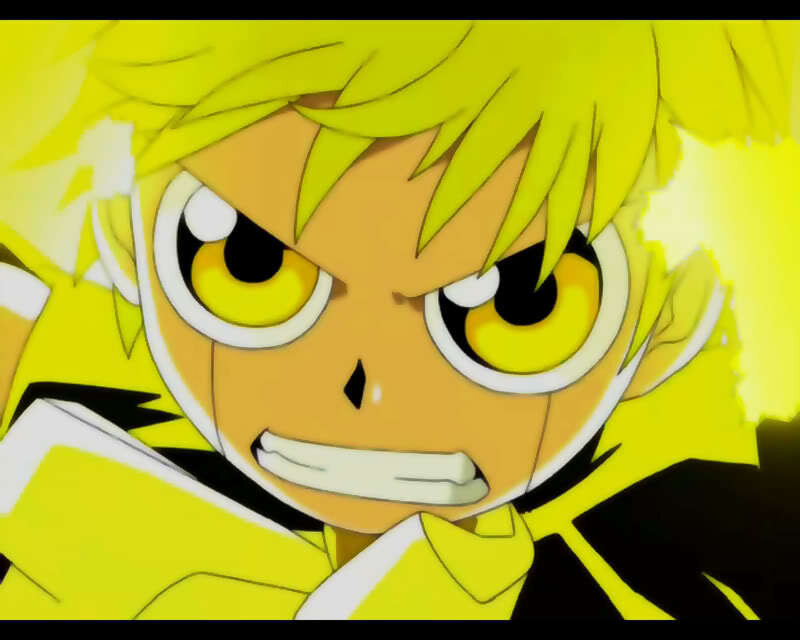 Angry Anime Character — Yellow