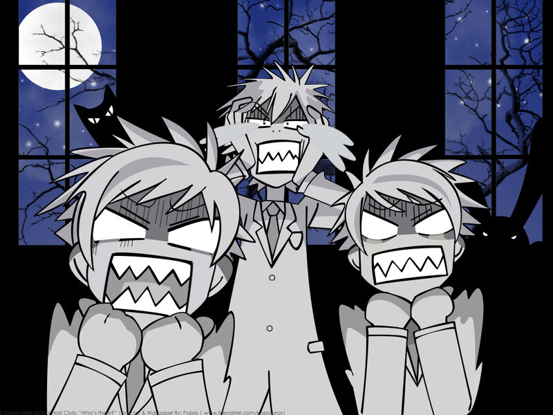 angry anime characters at night