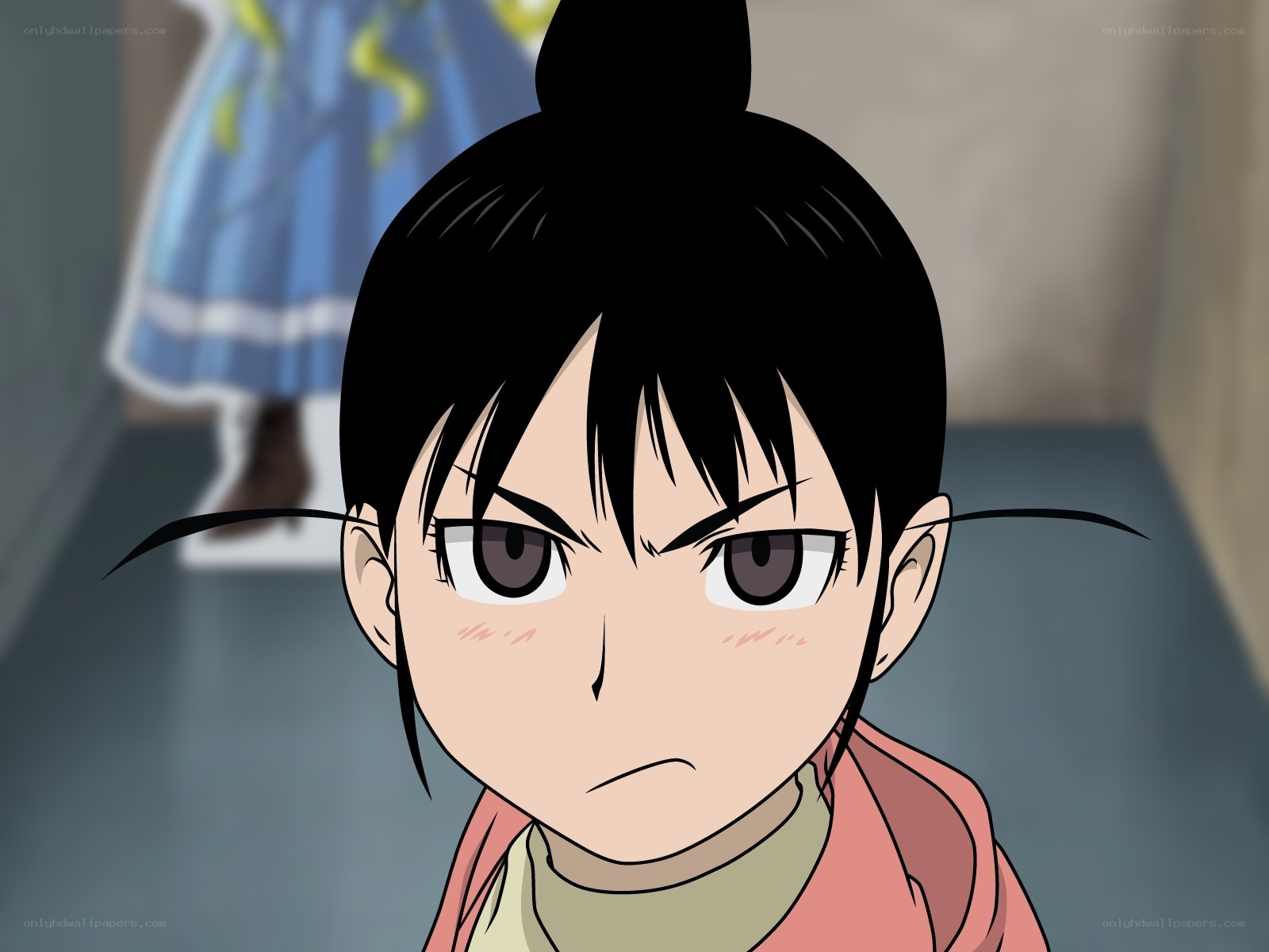 angry anime girl