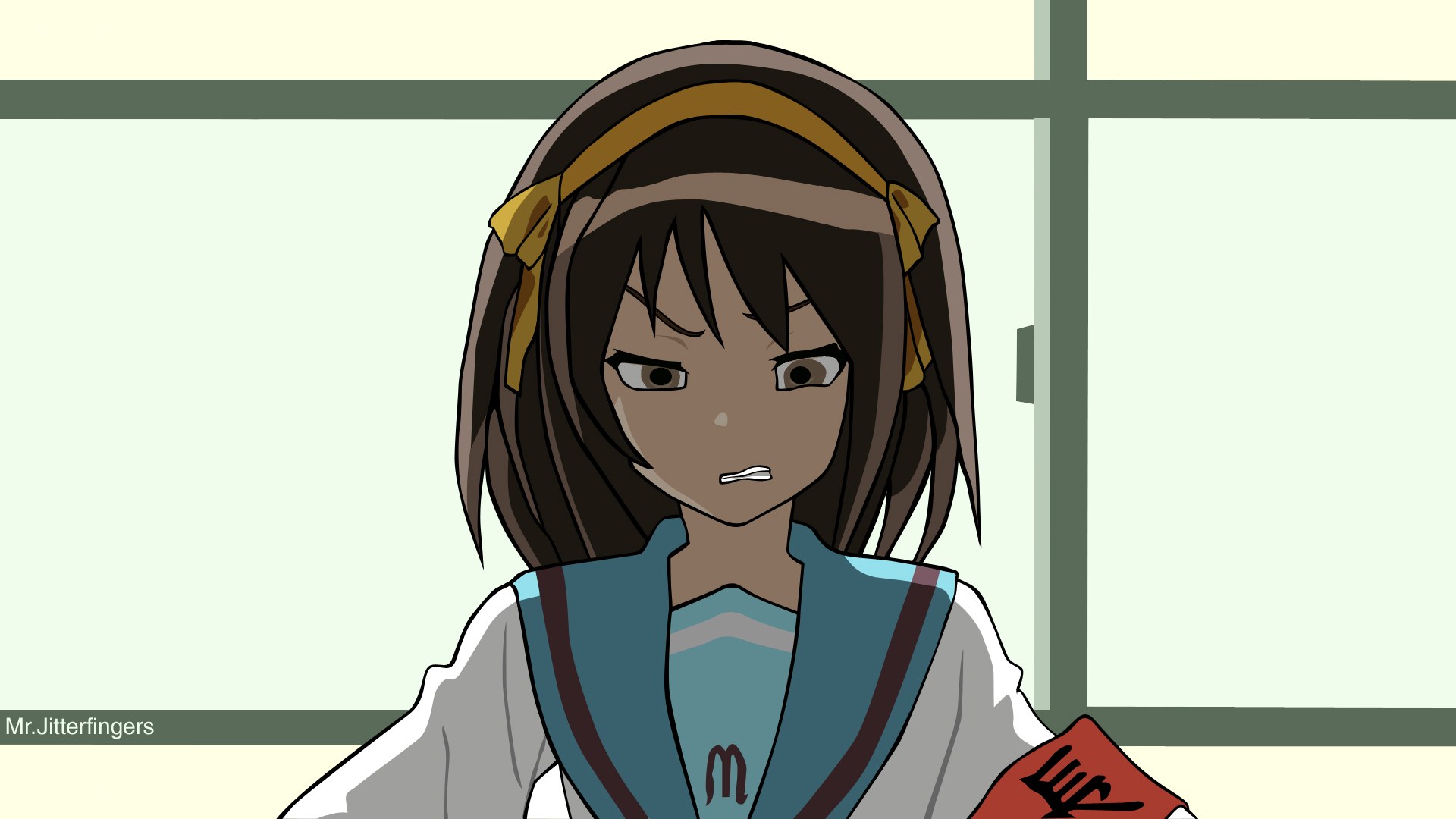 angry anime girl