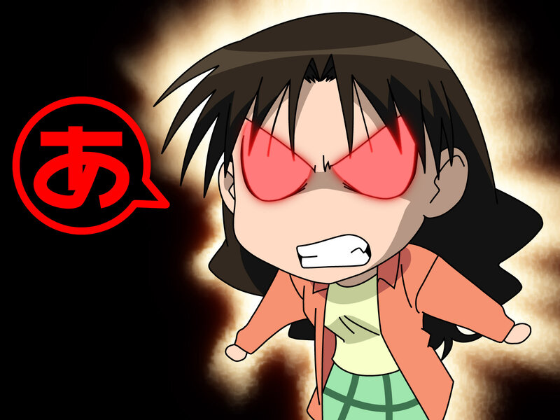 Angry Anime Girl — Black