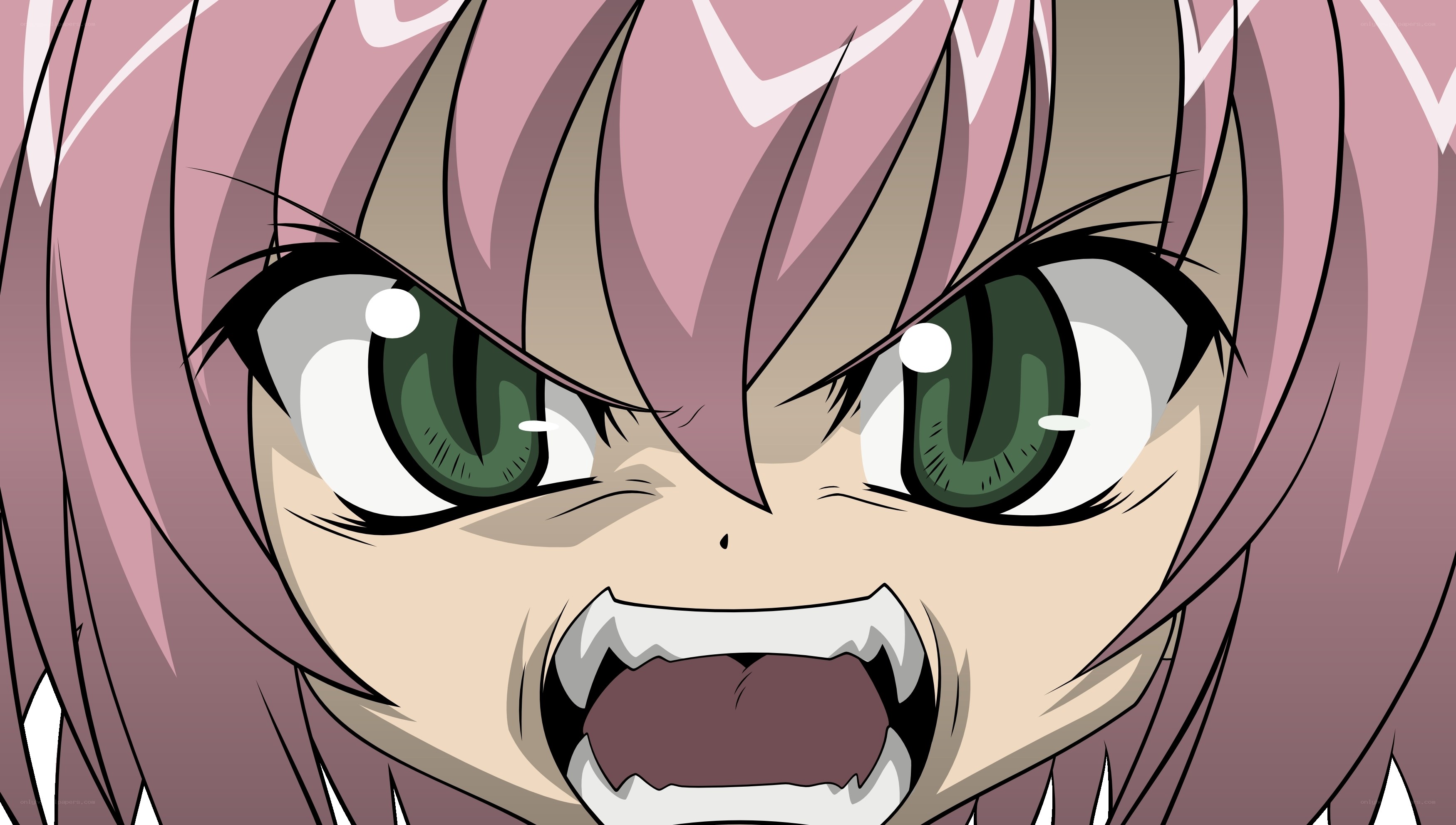angry anime girl face