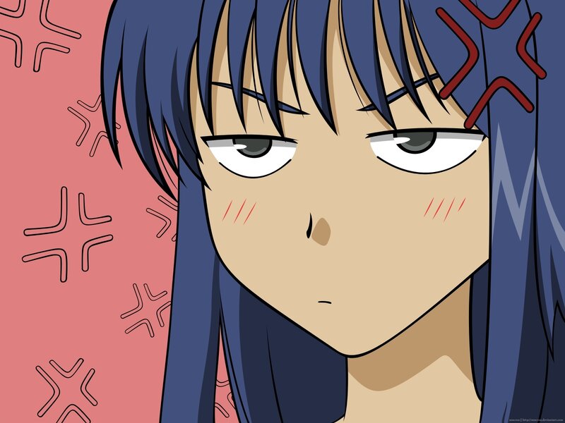 angry anime girl face
