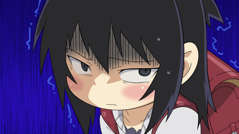 angry anime girl in rain